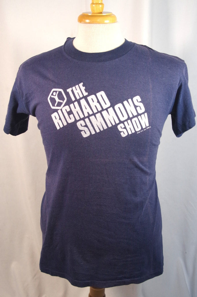 1980 "The Richard Simmons Show" Navy Blue Tee Shirt - Sz XL (46-48)