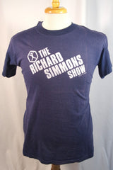 1980 "The Richard Simmons Show" Navy Blue Tee Shirt - Sz XL (46-48)
