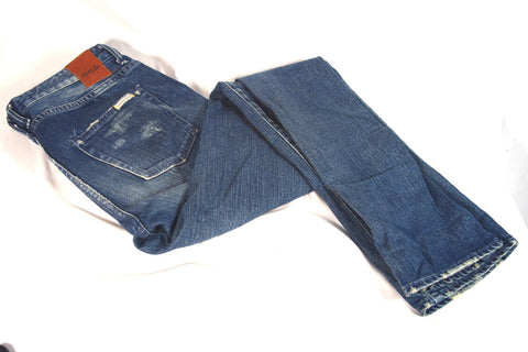 Chimala Japanese-Made Medium Blue Women's Distressed Jeans - Sz 27