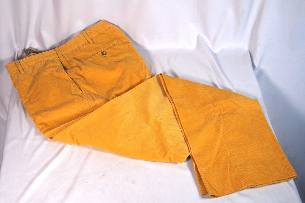 Incotex Venezia Bright Yellow Men's Corduroy Pants - Sz 36