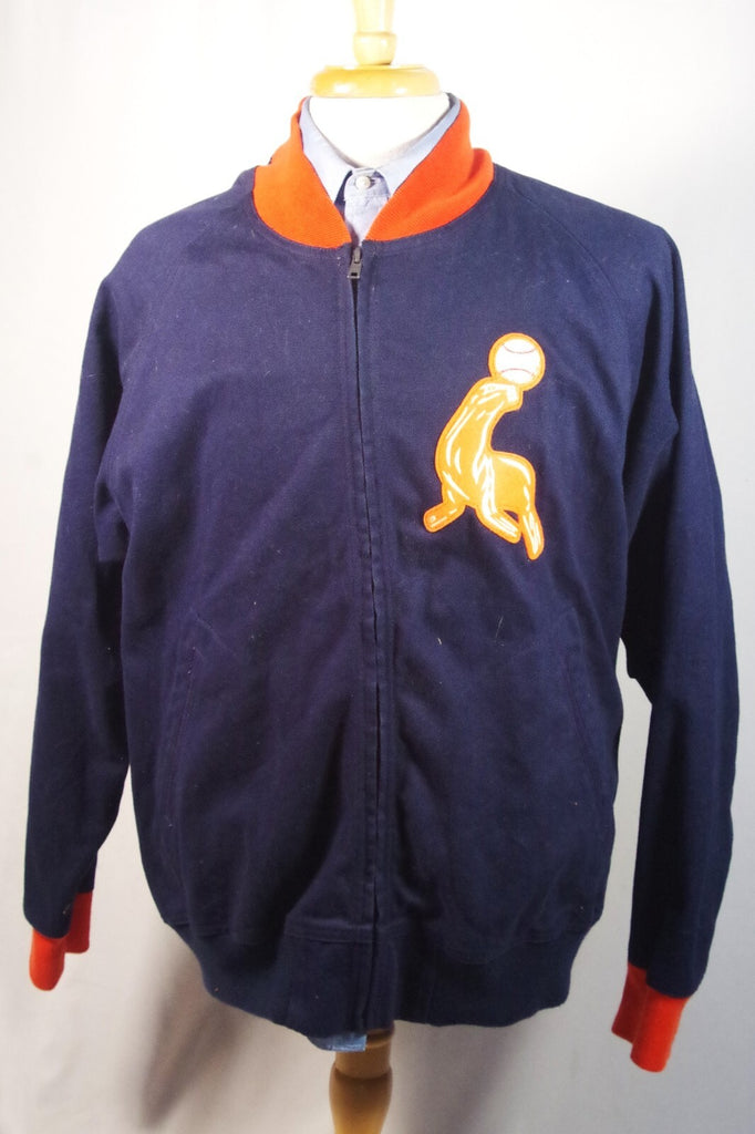 Ebbets Field Flannels USA-Made Cotton San Francisco Seals Varsity Jacket - Sz XL