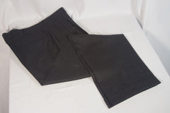 Coal Gray Wool Men's Trousers - Sz ~38
