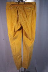 Incotex Venezia Bright Yellow Men's Corduroy Pants - Sz 36