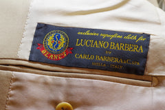 Luciano Barbera Superfine Italian Handmade Tan Suit - Sz 54 (US ~44)