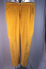 Incotex Venezia Bright Yellow Men's Corduroy Pants - Sz 36