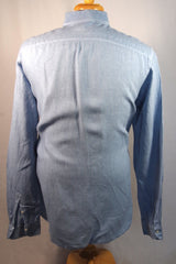 Mariano Rubinacci Lightweight Blue Dress Shirt - Sz L
