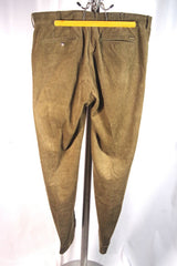 Façonnable Olive Brown Cotton Men's Corduroy Pants - Sz 40R