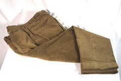 Façonnable Olive Brown Cotton Men's Corduroy Pants - Sz 40R