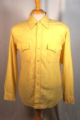Viyella Abercrombie & Fitch Yellow Wool/Cotton Dress Shirt - Sz XL