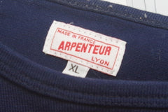 Arpenteur Lyon French Navy Blue Cotton Pocketed Long-Sleeved Men's Shirt - Sz XL