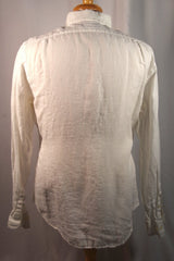 Ralph Lauren Polo Estate Custom Fit White Linen Men's Dress Shirt - Sz 16.5