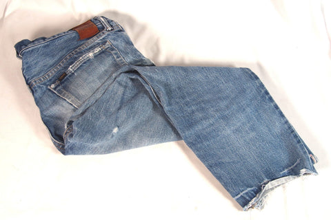 Chimala Japanese-Made Women's Distressed Capri Jeans - Sz 27