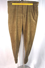 Façonnable Olive Brown Cotton Men's Corduroy Pants - Sz 40R