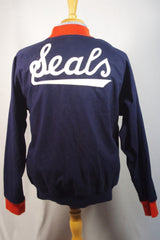 Ebbets Field Flannels USA-Made Cotton San Francisco Seals Varsity Jacket - Sz XL