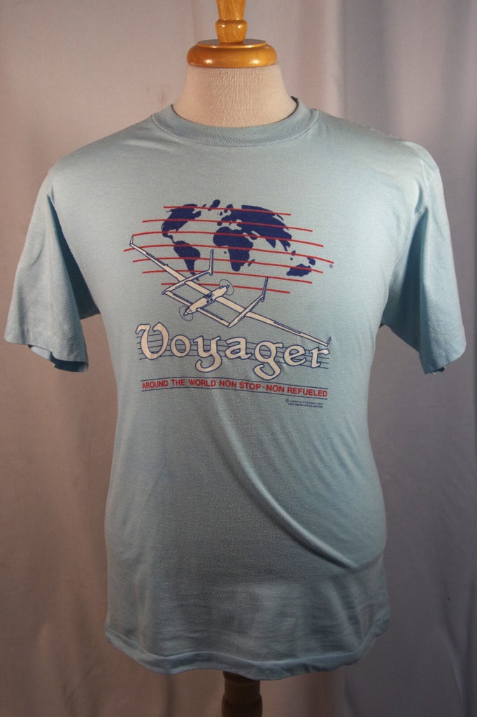 Amazing 1986 Voyager Around The World Men's Tee Shirt - Sz XL