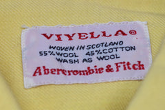 Viyella Abercrombie & Fitch Yellow Wool/Cotton Dress Shirt - Sz XL