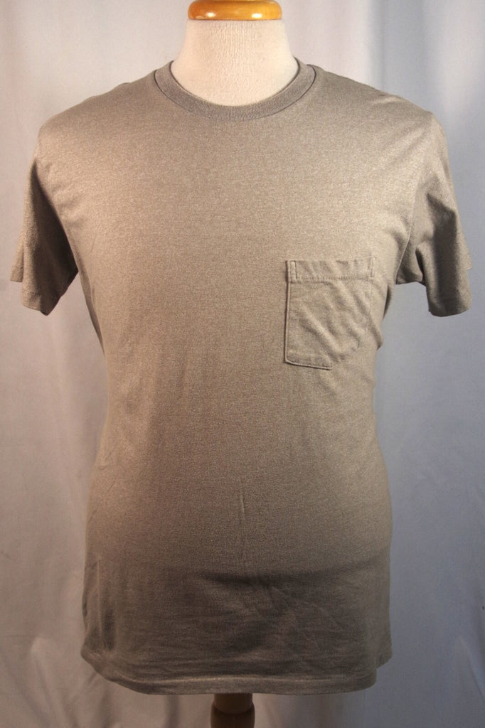 Velva Sheen Lettered Sportswear Cotton-Blend USA-Made Men's Gray Shirt - Sz XL