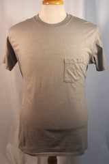 Velva Sheen Lettered Sportswear Cotton-Blend USA-Made Men's Gray Shirt - Sz XL