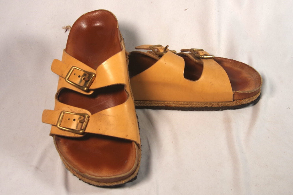 Yuketen Arizonian Synthetic Vaquetta Vegan Leather Tan Sandals - Sz 45 (US ~12)