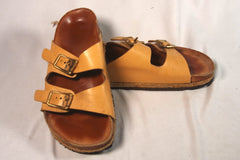 Yuketen Arizonian Synthetic Vaquetta Vegan Leather Tan Sandals - Sz 45 (US ~12)