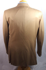 Luciano Barbera Superfine Italian Handmade Tan Suit - Sz 54 (US ~44)