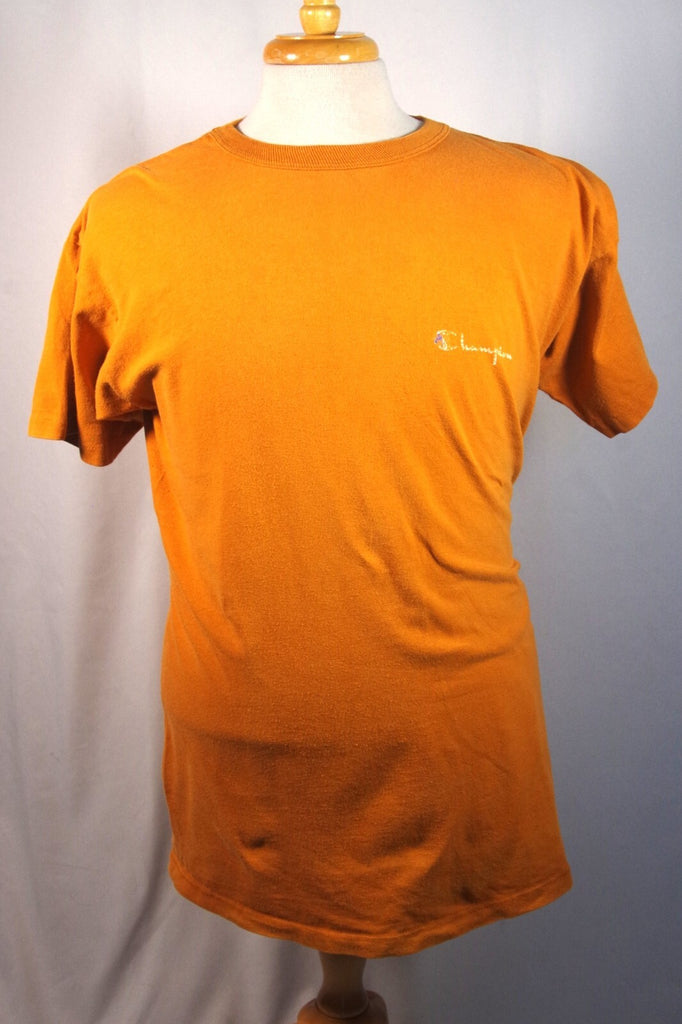 Champion Heavy Duty 100% Compacted Cotton Orange-Yellow Men's Shirt - Sz XL