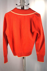Criterion Class Virgin Wool Peach Tahitians Letterman Sweater - Sz ~37