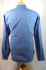 Nigel Cabourn Heavy Duty Oxford Blue Cotton Men's Dress Shirt - Sz 45 (~18)