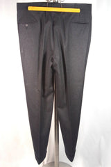 Coal Gray Wool Men's Trousers - Sz ~38