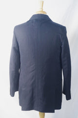 Brioni Silk-Lined Navy Blue Cotton/Linen Jacket - Sz 40