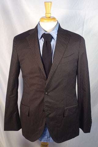 Lardini Dark Gray Wool Pinstripe Blazer - Sz 48 (US 38)