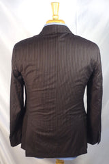 Lardini Dark Gray Wool Pinstripe Blazer - Sz 48 (US 38)