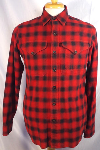 Ralph Lauren Polo Oxford Red Plaid Dress Shirt - Sz S (15)