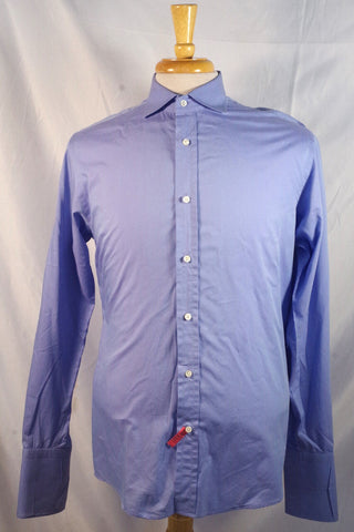 Ralph Lauren Black Label Modernist Italian Blue Dress Shirt - Sz 15.5