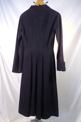 1940s-50s I. Magnin & Co. Ranleigh Fashions Navy Blue Dress - S