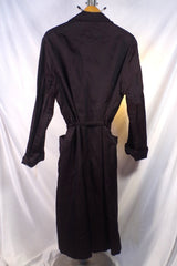 Holliday & Brown (Re-Edited for Prada) Black and Burgundy Silk Robe - Sz XL