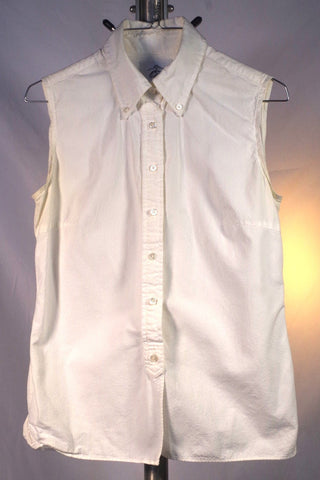 Brooks Brothers Black Fleece Thom Browne Women's Sleeveless Dress Shirt - BB3 (M)