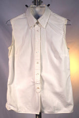 Brooks Brothers Black Fleece Thom Browne Women's Sleeveless Dress Shirt - BB3 (M)