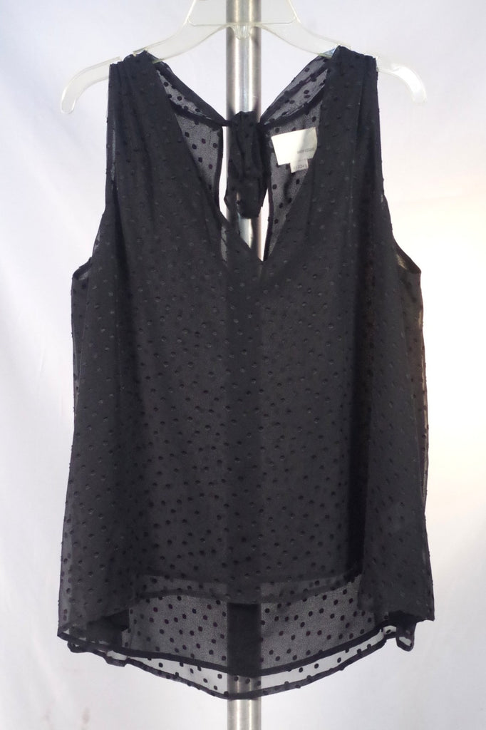 Band Of Outsiders Women’s Sheer Black Silk Sleeveless Blouse - Sz 3