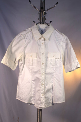 Brooks Brothers Black Fleece Thom Browne Women's White Dress Shirt - BB3 (M)