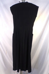 1960s Womans Black Uniform Waitress Dress - XS/S