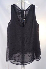 Band Of Outsiders Women’s Sheer Black Silk Sleeveless Blouse - Sz 3