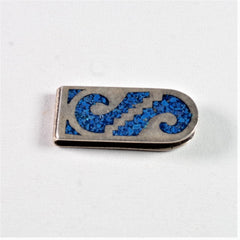 Mexican Silver and Turquoise Money Clip