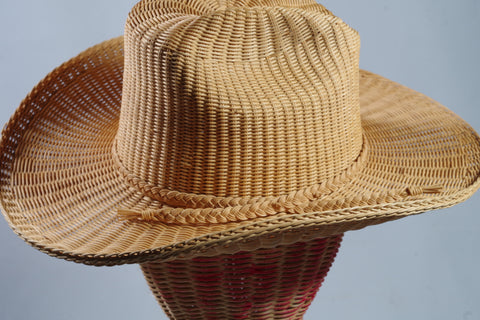 Wicker Cowboy Hat 7 1/8
