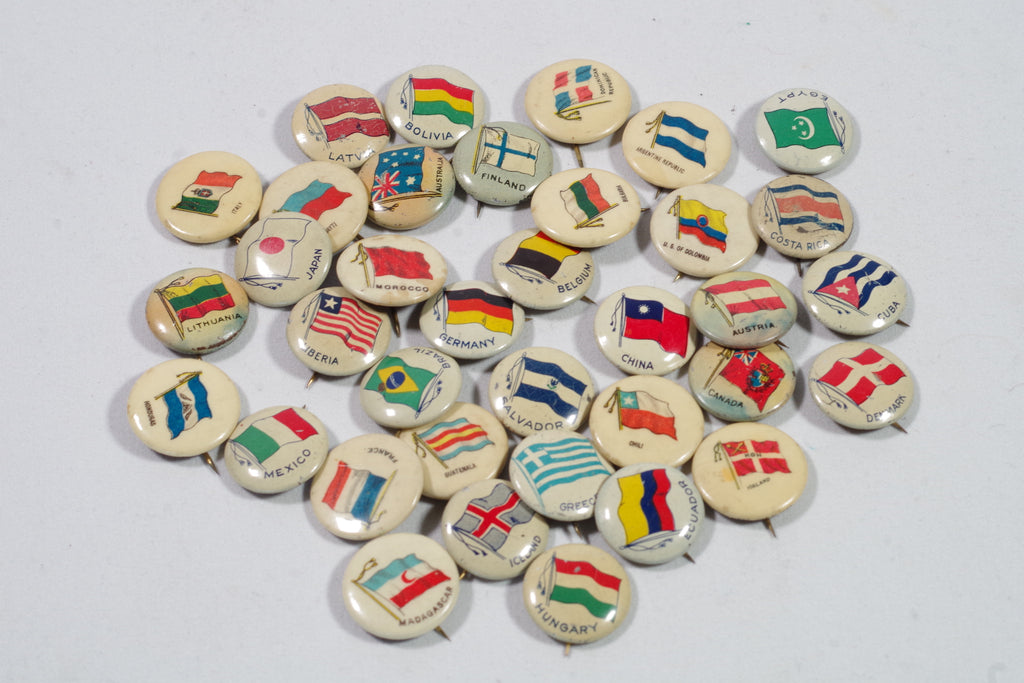 Early 1900s Nations of the World Pins