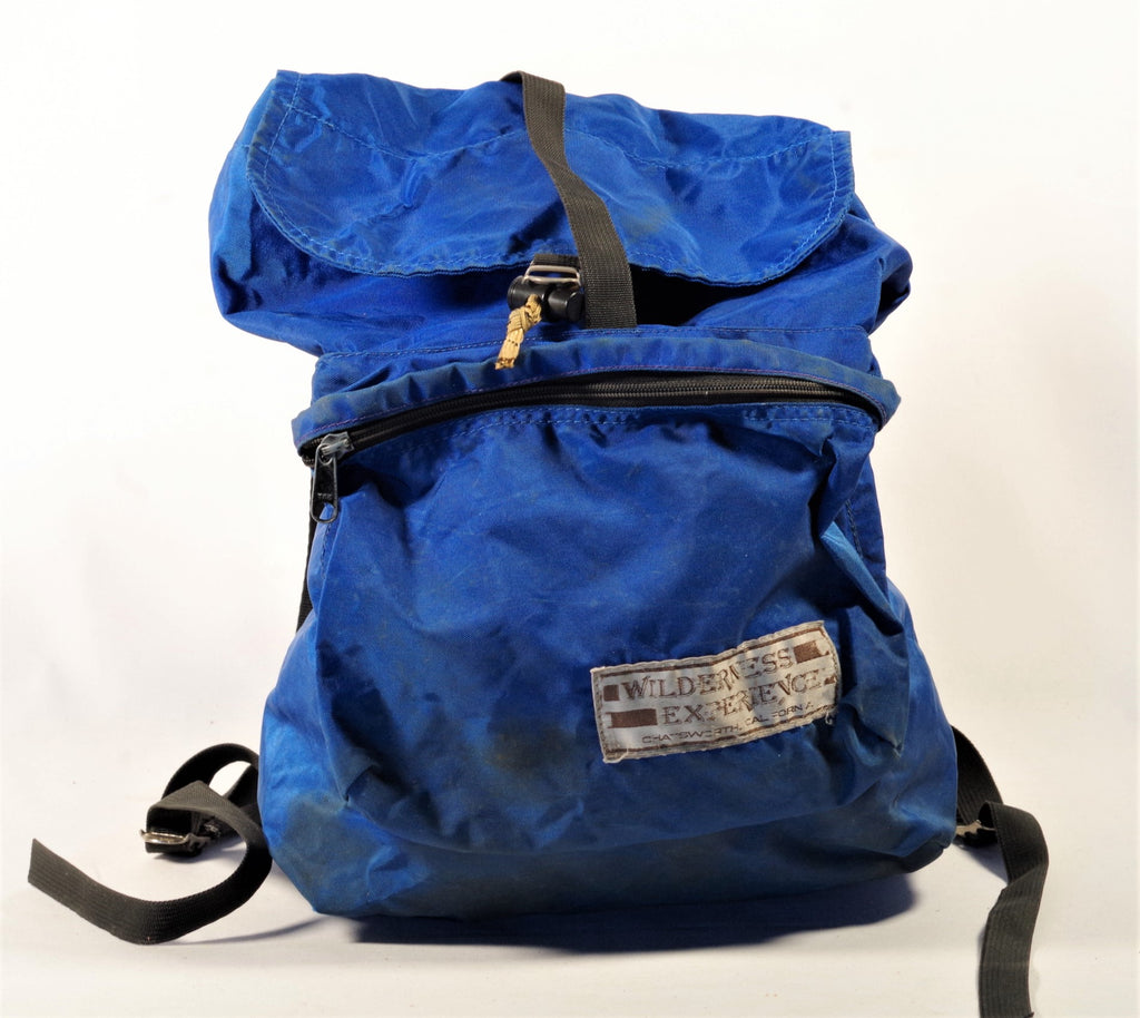 Blue 1970s Wilderness Experience Backpack