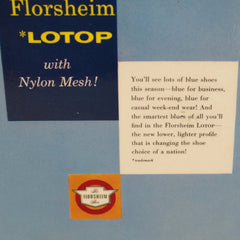 1940s Florsheim Blue Derby Advertising Standee