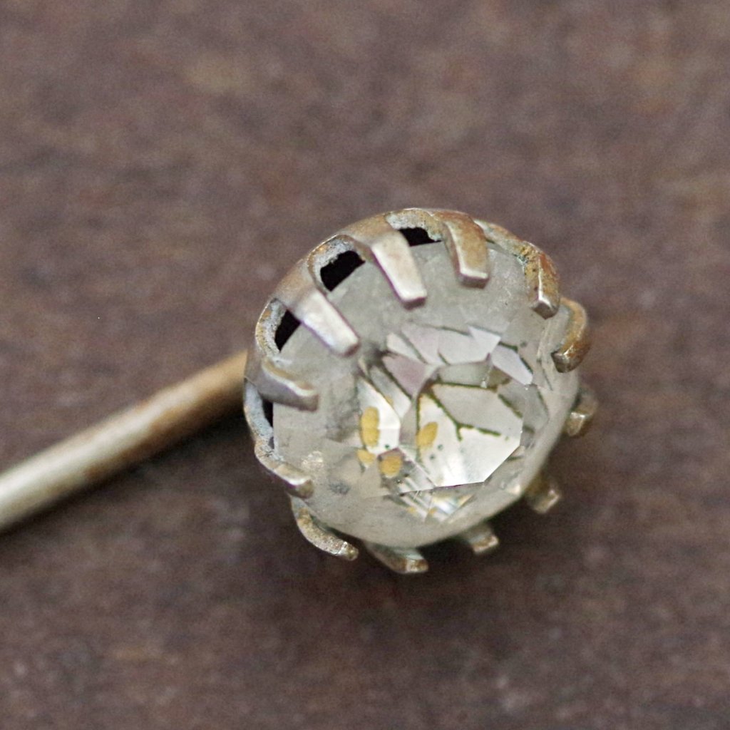 Victorian Cut Glass Stick Pin