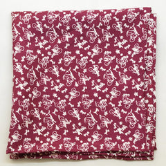 Maroon Bicycle Rayon Pocket Square by Put This On