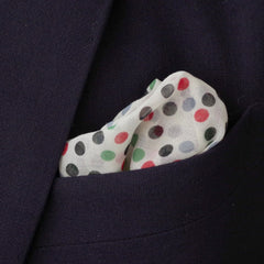 Cheery Dotted Cotton Pocket Square by Put This On